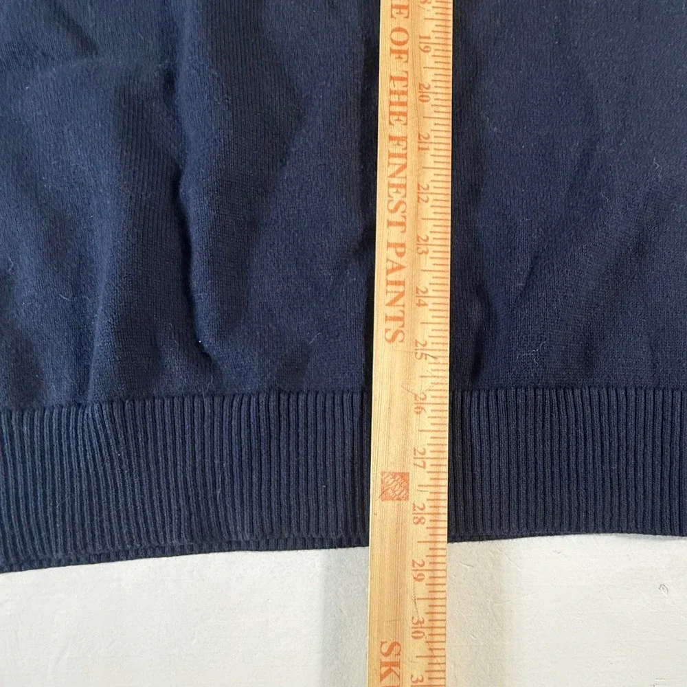 Duluth‎ Trading Co Crew Neck Sweater Mens 2XL Navy Striped Performance Sweater